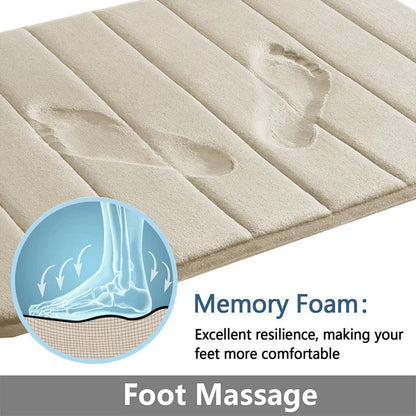 Super Absorbent Bath Mat Memory Foam Carpet Non-Slip Bathroom Rug Bathtub Side Floor Rugs Shower Room Doormat Toilet Footpad