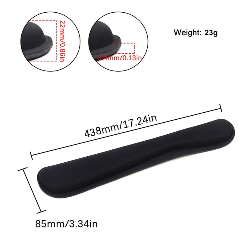 Keyboard Wrist Rest Pad Wrist Rest Mouse Pad Memory Foam Superfine Fibre for PC Computer Gaming Keyboard Raised Platform Hands
