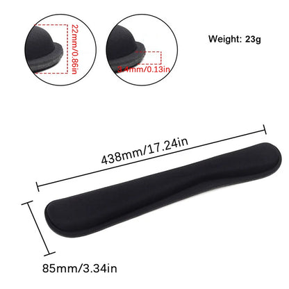 Keyboard Wrist Rest Pad Wrist Rest Mouse Pad Memory Foam Superfine Fibre for PC Computer Gaming Keyboard Raised Platform Hands