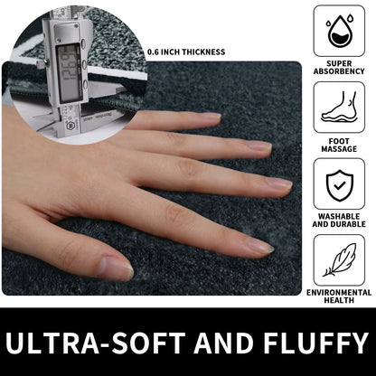 Super Absorbent Bath Mat Memory Foam Carpet Non-Slip Bathroom Rug Bathtub Side Floor Rugs Shower Room Doormat Toilet Footpad