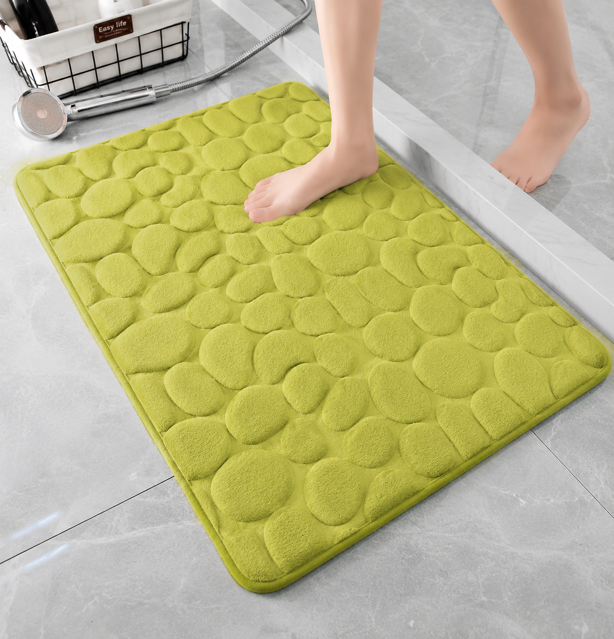 Cobblestone Memory Foam Bath Mat